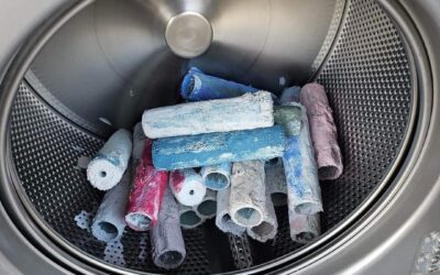 How Not to Clean Paint Roller Brushes